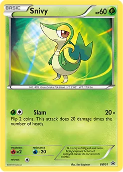 BW Black Star Promos Snivy Pokémon card